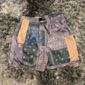 LCKR Men's Mesh Short Purple-green-orange Size: LG